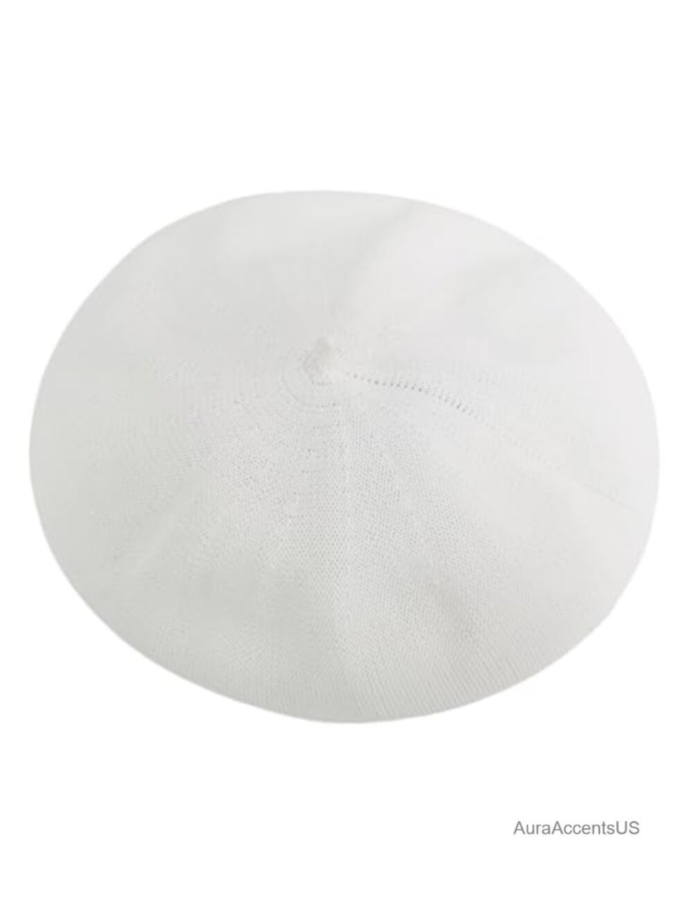 Lightweight French Beret Hat for Women, Breathable Crochet Style Adjustable